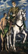 El Greco St Martin and the Beggar Spain oil painting artist